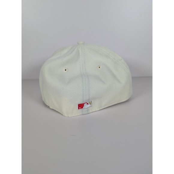 Milwaukee Brewers 2002 ASG Cream Two Tone Tan Red Topperz Hat Club Beer 7 1/8 - Picture 4 of 8